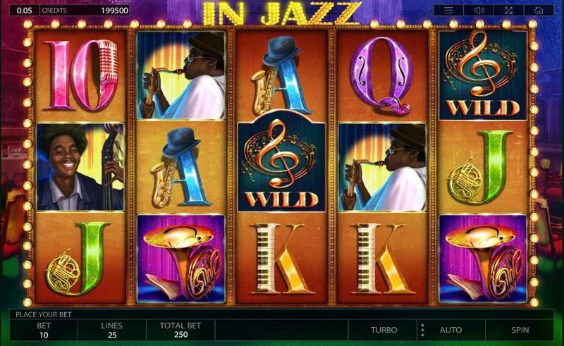 Игровые автоматы «In Jazz» (Джаз) в казино Вулкан