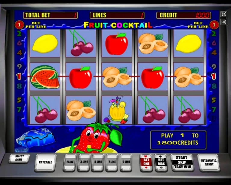Аппараты «Fruit Cocktail» — играйте в казино Вулкан Секрет